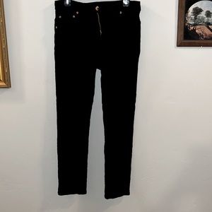 Women’s Pants, Slakes, Black, Ruffly, Eric, Size 10, Stretchy, Good Condition